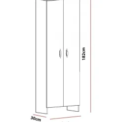 Atlantis skåp - Vit