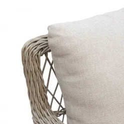 Balkongset 2 st fåtöljer med sidobord + Rengöringsmedel för utemöbler