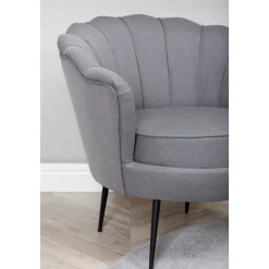 Ballini fåtölj - Grå tyg + Textilrengöring för möbler