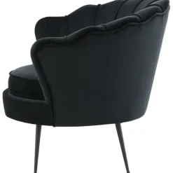 Ballini fåtölj - Svart sammet