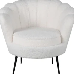 Ballini fåtölj - Vit teddy