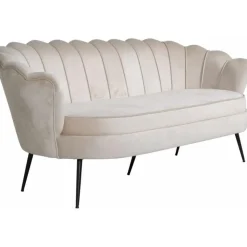 Ballini 3-sits soffa - Beige sammet