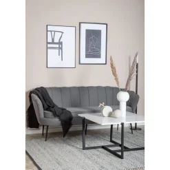 Ballini 3-sits soffa - Grå + Fläckborttagare för möbler