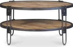 Bangalore runt soffbord D90 cm - Vintage + Fläckborttagare för möbler