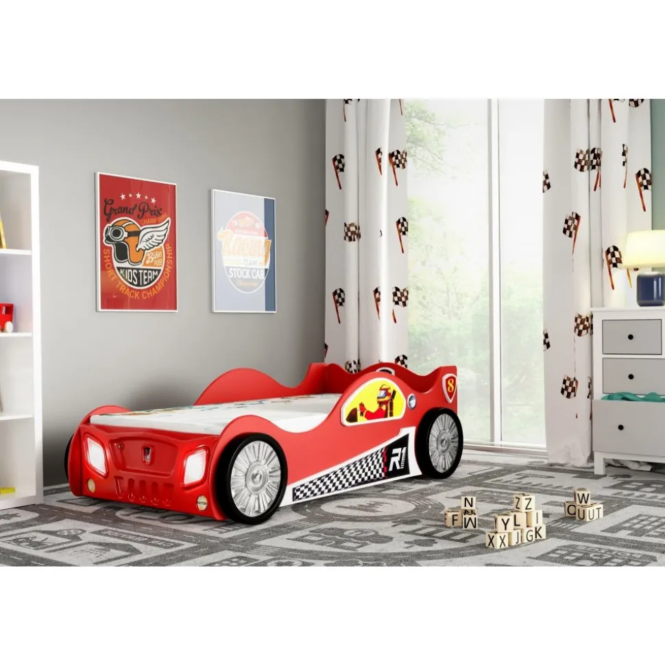 barnsäng bil - Röd Formel 1