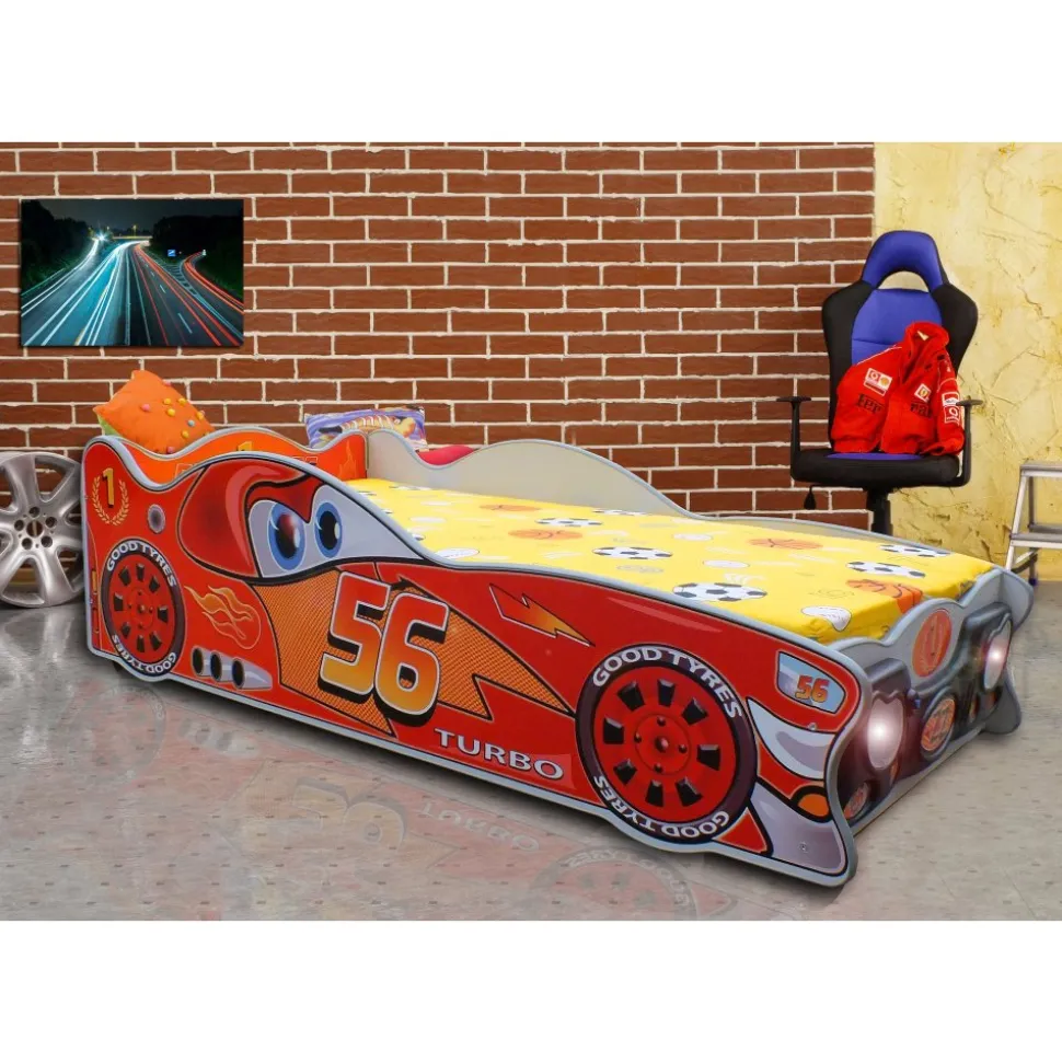 Barnsäng racerbil - 80 x 160 cm