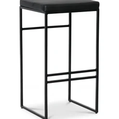 Barpall 75 cm svart + Möbeltassar