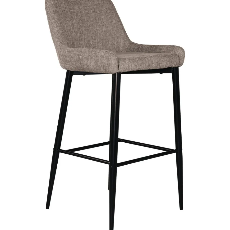 Barstol beige tyg sitthöjd 74 cm