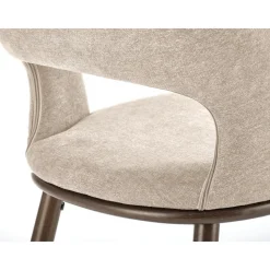 Barstol beige/valnöt sitthöjd 65 cm - Pelican + Möbeltassar