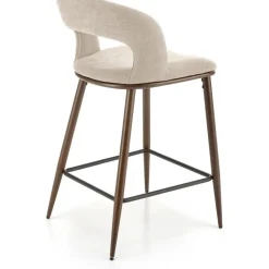 Barstol beige/valnöt sitthöjd 65 cm - Pelican + Textilrengöring för möbler