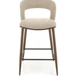 Barstol beige/valnöt sitthöjd 65 cm - Pelican + Textilrengöring för möbler