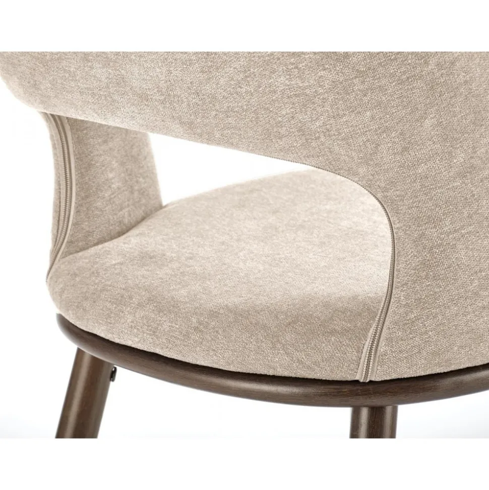 Barstol beige/valnöt sitthöjd 65 cm - Pelican + Textilrengöring för möbler