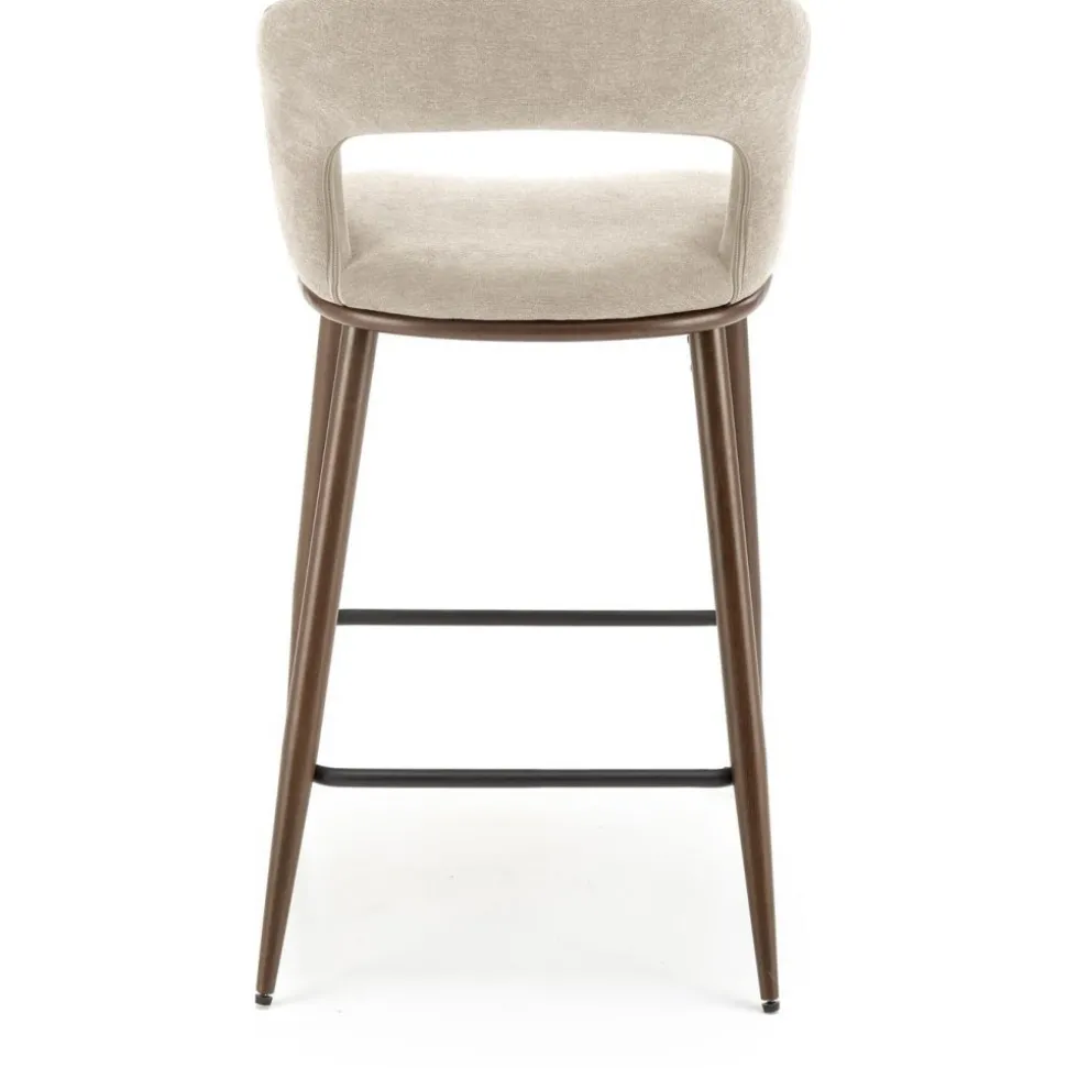 Barstol beige/valnöt sitthöjd 65 cm - Pelican + Textilrengöring för möbler