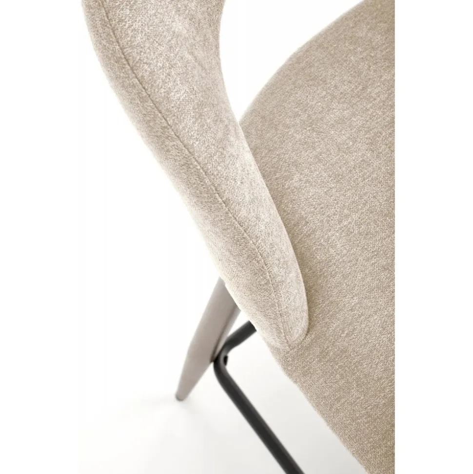 Barstol beige/valnöt sitthöjd 65 cm - Pelican