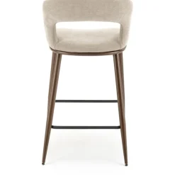 Barstol beige/valnöt sitthöjd 65 cm - Pelican