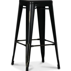 Barstol metall Svart/guld + Fläckborttagare för möbler