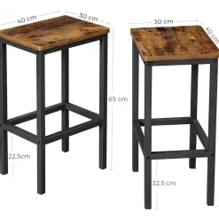 Barstol 2-pack sitthöjd 65 cm