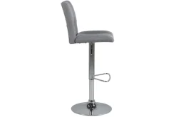 Barstol sitthöjd 62-83 cm - Grå/krom