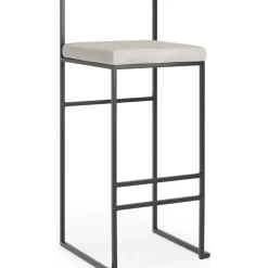 Barstol sitthöjd 75 cm beige sammet + Textilrengöring för möbler