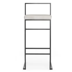 Barstol sitthöjd 75 cm beige sammet + Textilrengöring för möbler