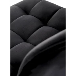 Barstol svart sammet med guldfot - Sitthöjd 62-84 cm + Textilrengöring för möbler