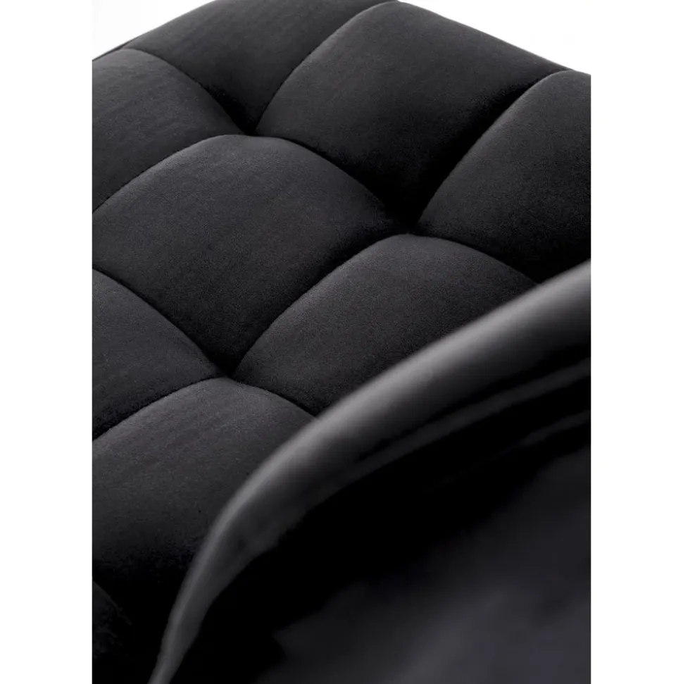 Barstol svart sammet med guldfot - Sitthöjd 62-84 cm + Textilrengöring för möbler