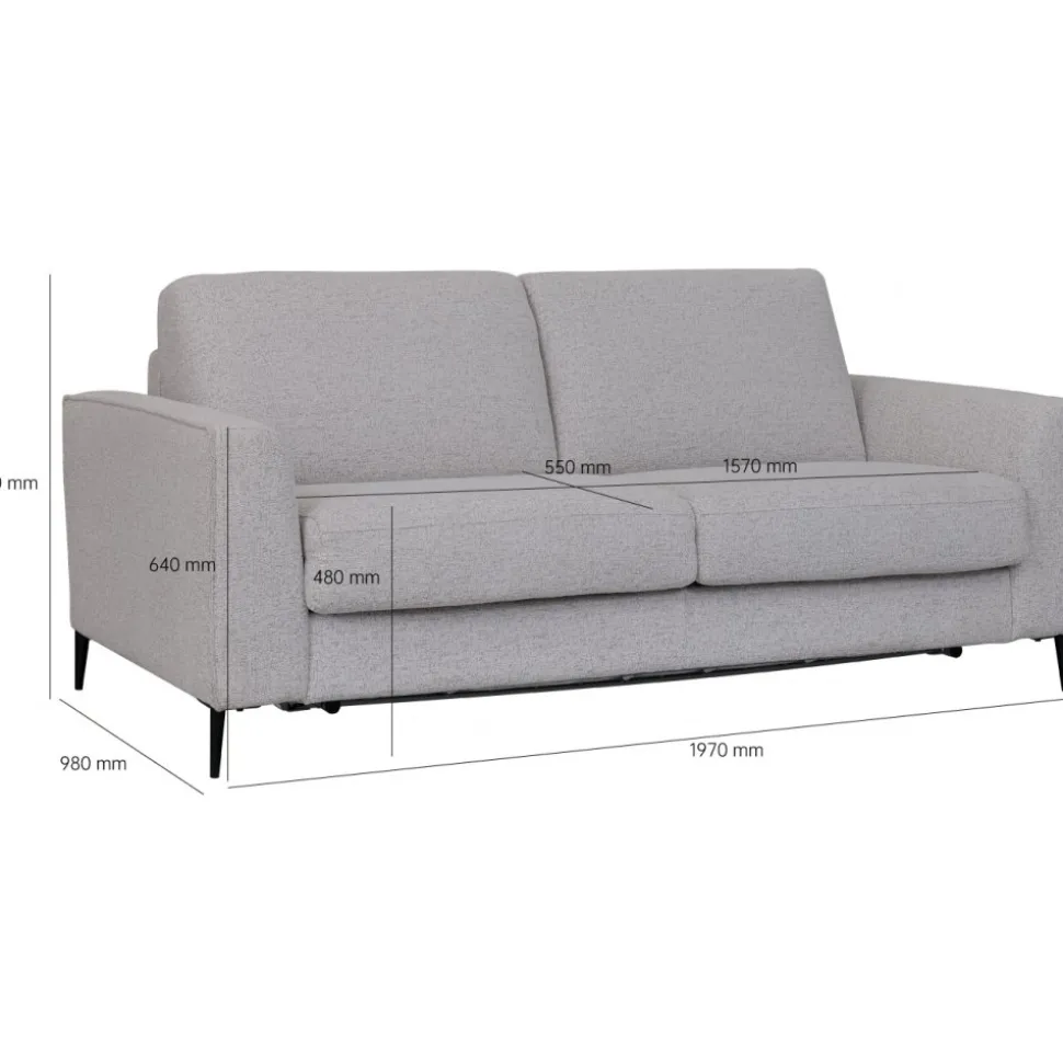 Bäddsoffa Gotland , framåt bäddad soffa