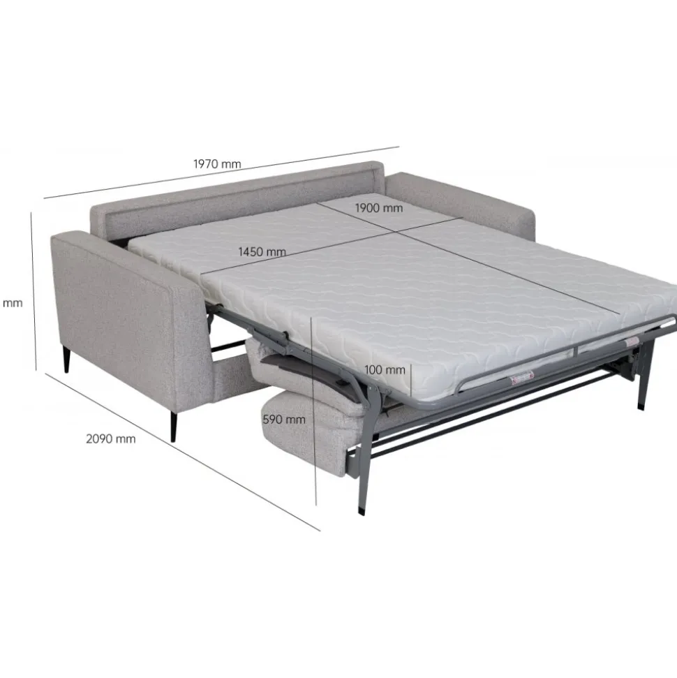 Bäddsoffa Gotland , framåt bäddad soffa