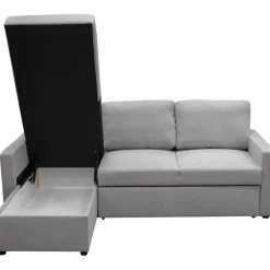 Bäddsoffa med förvaring 220 cm bred + Textilrengöring för möbler