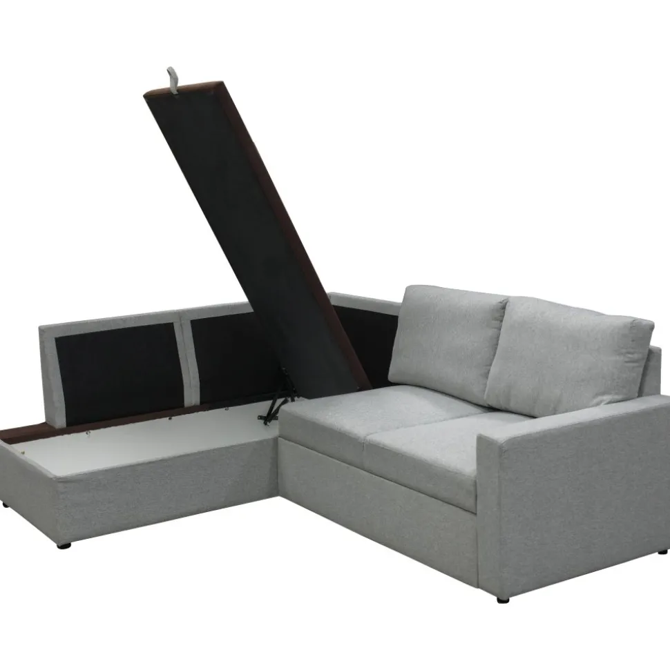 Bäddsoffa med förvaring 232 cm bred