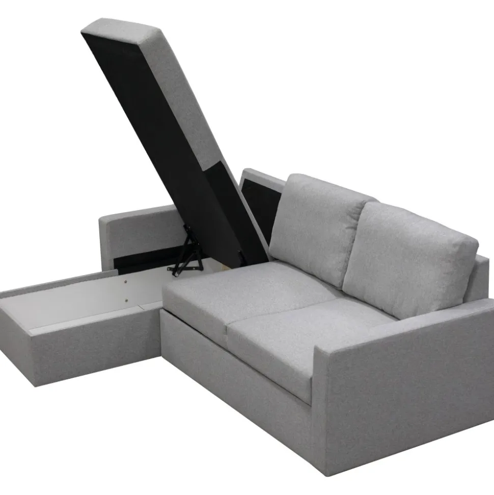 Bäddsoffa med förvaring 220 cm bred