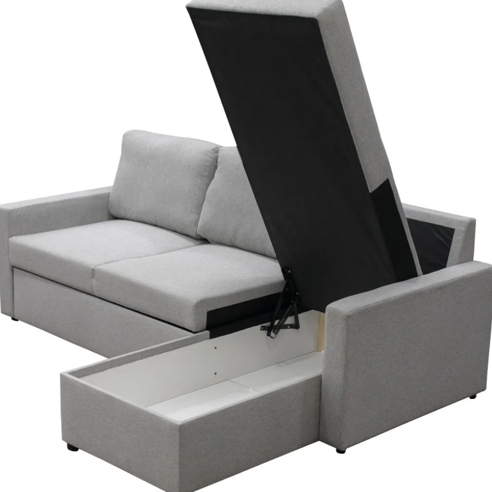 Bäddsoffa med förvaring 220 cm bred