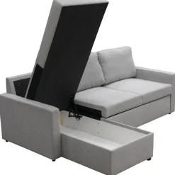 Bäddsoffa med förvaring 220 cm bred