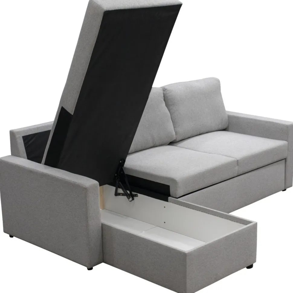 Bäddsoffa med förvaring 220 cm bred