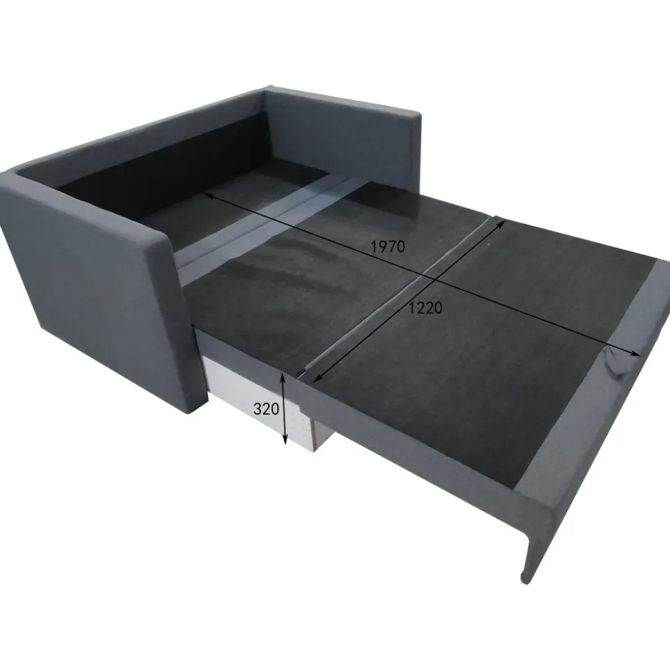 Bäddsoffa 2-sits 139 cm bred + Textilrengöring för möbler