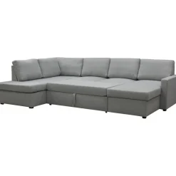 Bäddsoffa U-design grå - Tärnö + Fläckborttagare för möbler