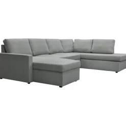 Bäddsoffa U-design grå - Tärnö + Textilrengöring för möbler