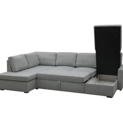 Bäddsoffa U-design grå - Tärnö + Textilrengöring för möbler