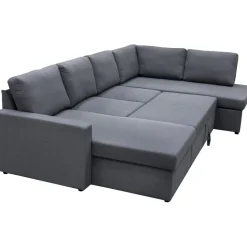 Bäddsoffa U-modell mörkgrå - Tärnö + Fläckborttagare för möbler