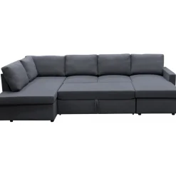 Bäddsoffa U-modell mörkgrå - Tärnö + Textilrengöring för möbler