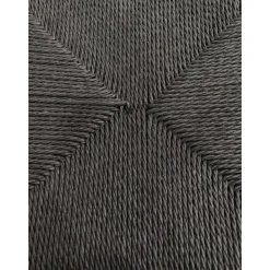 Bella utestol i svart metall med svart repsits + Rengöringsmedel för utemöbler