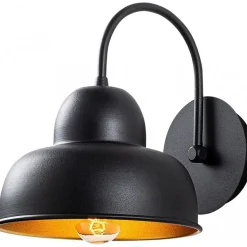 Bergamo vägglampa - Svart