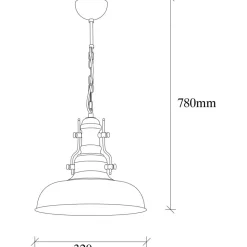 Berkeley taklampa 200-S - Svart