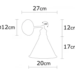 Berkeley vägglampa N-681 - Vintage