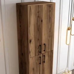 Berlin skoskåp - Valnöt