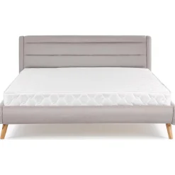 Bernard grå sängram 160x200 cm + Möbeltassar