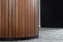 Bianca ovalt matbord 200x90 cm - Valnöt + Möbeltassar