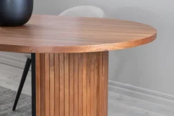 Bianca ovalt matbord 200x90 cm - Valnöt