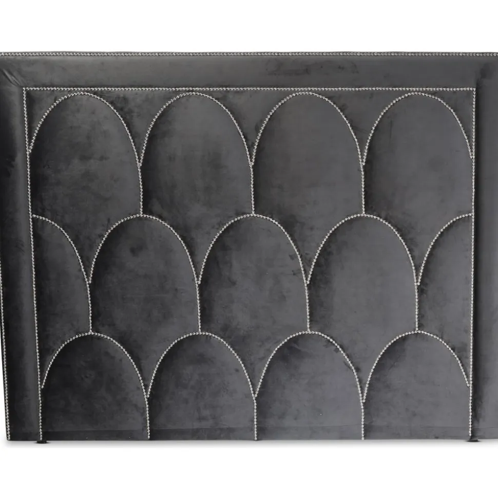 Bianca sänggavel 120 cm - Antracit (Sammet)