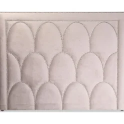 Bianca sänggavel 180 cm - Gråbeige (Sammet)